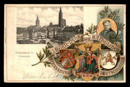 67 - STRASBOURG - ILII-GEN-DERS-KATHOLIKEN STRASSBURG DEUTSCHLAND - CARTE LITHOGRAPHIQUE EN RELIEF - Strasbourg