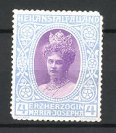 Reklamemarke Maria Josepha, Erzherzogin Von Österreich Im Portrait  - Erinnofilia