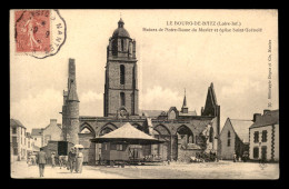 44 - LE BOURG-DE-BATZ - RUINES DE N-D DU MURIER ET EGLISE ST-GUENOLE - MANEGE - Batz-sur-Mer (Bourg De B.)