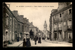 44 - SAVENAY - PLACE GUEPIN ET RUE DE L'EGLISE - CAFE DU COMMERCE - Savenay