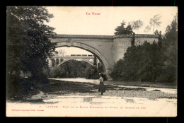 81 - LAVAUR - PONT DE LA ROUTE NATIONALE ET VIADUC DU CHEMIN DE FER - Lavaur