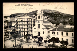 ALGERIE - ALGER - BAB-EL-OUED - L'EGLISE ET LA PLACE LELIEVRE - Algeri