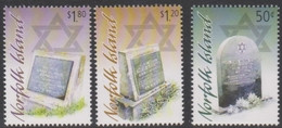 Norfolk Island ASC 1008-1010 2008 A Jewish Resting Place, Mint Never Hinged - Isola Norfolk