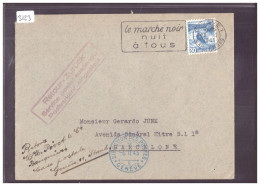 CACHET RETOUR, SERVICE POSTAL SUSPENDU POUR BARCELONE - Postmark Collection