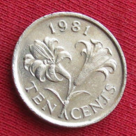 Bermuda 10 Cents 1981 KM# 17 Lt 1442  Bermudes Bermudas - Bermudes