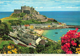 CPSM Jersey-Mont Orgueil Castle And Gorey Harbour     L2866 - Autres & Non Classés