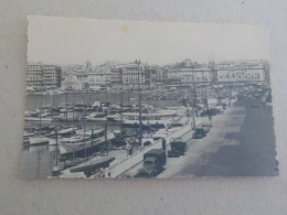 CPSM -  AU PLUS RAPIDE -  MARSEILLE - LE VIEUX PORT -   VOYAGEE  NON TIMBREE 1956  - FORMAT CPA - Old Port, Saint Victor, Le Panier