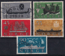 NORWAY 1960 - Canceled - Mi 444-448 - Gebruikt