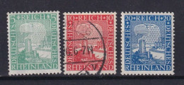 DEUTSCHES REICH 1925 - MLH/canceled - Mi 372-374 - Oblitérés