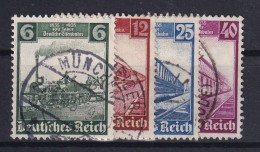 DEUTSCHES REICH 1938 - Canceled - Mi 580-583 - Usati