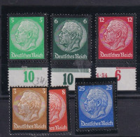 DEUTSCHES REICH 1934 - MNH - Mi 548-553 - Unused Stamps