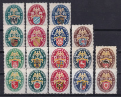 DEUTSCHES REICH 1925-29 - MLH - Mi 375-377, 398-401, 425-429, 430-434 - Nuevos