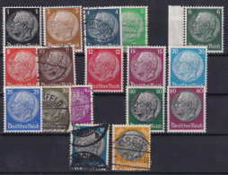 DEUTSCHES REICH 1933 - MNH/MLH/canceled - Mi 512-528 - Gebraucht