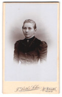 Fotografie F. Lüthi Sohn, St. Gallen, Portrait Frau Im Biedermeierkleid Mit Brosche  - Anonymous Persons