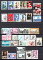 Belgique 1974,1975  Neufs**  TB 68 Timbres Différents  7 €    (cote 47,25 €, 68 Valeurs) - Nuevos