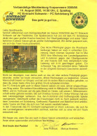 Fußball-Programm PRG FC Eintracht Schwerin Vs Schönberg 95 14. 8. 2005 Dynamo FCE 1. FSV Mecklenburg-Vorpommern NOFV - Programmi