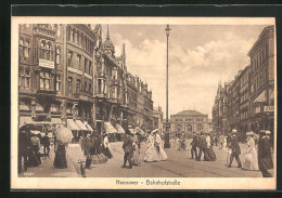 AK Hannover, Bahnhofstrasse Mit Geschäften  - Hannover