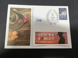 24-4-2024 (2 Z 52) Australia ANZAC 2024 - Special Cover Postmarked 25 April 2024 (ANZAC Biscuits) - Militaria