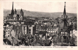 Dijon - Le Jacquemart De Notre Dame Et L'Abside De Sainte Bénigne - Dijon