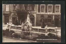 AK Köln, Hotel Reichshof, Heinzelmännchen-Brunnen  - Koeln