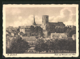 AK Mönchengladbach, Blick Auf Münster Und Abtei  - Moenchengladbach