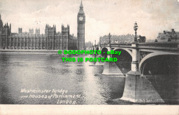 R482980 London. Westminster Bridge And Houses Of Parliament. 1908 - Altri & Non Classificati