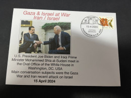 23-4-2024 (2 Z 52 A) GAZA - US President Biden Meet Iraqi Prime Minister Shia Al-Sudani In Washinton DC - Militares