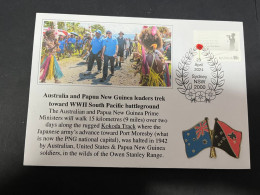 24-4-2024 (2 Z 52 A) Australia ANZAC 2024 - Australia & Papua PM Leaders Trek Toward WWII Kokoda Battleground - Militares