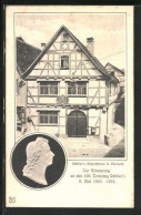AK Marbach, Schiller`s Geburtshaus - Zur Erinnerung An Den 100. Todestag Schiller`s Am 9. Mai 1905  - Marbach