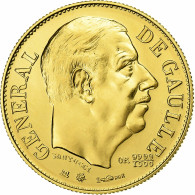 France, Médaille, Charles De Gaulle, 1980, Or, FDC - Autres & Non Classés
