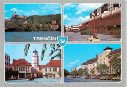 73940541 Trencin_Trentschinteplitz_SK Teilansichten Blick Zum Schloss Stadtzentr - Slowakei