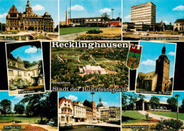 73933720 Recklinghausen__Westfalen Rathaus Hauptbahnhof Lohtor Engelsburg Festsp - Recklinghausen