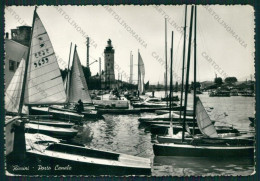 Rimini Città Porto Canale Barche PIEGHINE Foto FG Cartolina KB0669 - Rimini