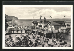 AK Sellin A. Rügen, Blick Auf Strandhaus Mit Strandkörben  - Sellin