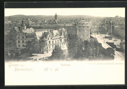 AK Darmstadt, Blick Auf Schloss  - Darmstadt