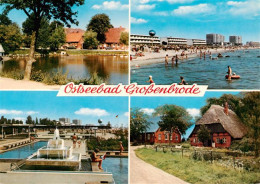 73933210 Grossenbrode_Ostseebad Teilansicht Strandpartie Schwimmbad Inselhaeuser - Andere & Zonder Classificatie