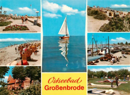 73933209 Grossenbrode_Ostseebad Promenade Strandpartien Kirche Segler Fischkutte - Andere & Zonder Classificatie