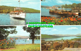 R482615 Windermere. M. V. Swan. From Bowness. Boat Landing. H. Webster. Multi Vi - World