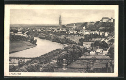 AK Landshut, Flusspartie Mit Kirche  - Landshut