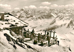 73932582 Oberstdorf Gipfelhuette Auf Dem Nebelhorn Fernsicht Alpenpanorama - Oberstdorf