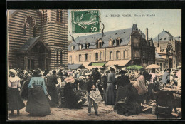 CPA Berck-Plage, Place Du Marché  - Berck