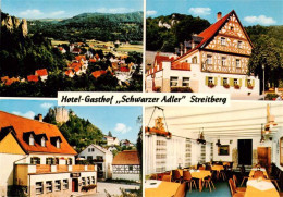 73932184 Streitberg_Oberfranken Panorama Hotel Gasthof Schwarzer Adler Gastraum - Autres & Non Classés