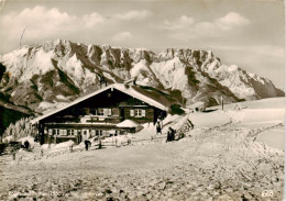 73932128 Berchtesgaden Rossfeldskihuette Mit Untersberg Wintersportplatz Alpen - Berchtesgaden