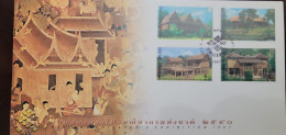 O) 1991 THAILAND, ROYAL THRONE ROOMS IN THE DUSIT PALACE,  - ROYAL HOUSE,  ARCHITECTURE, FDC XF - Thaïlande