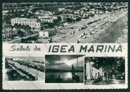 Rimini Bellaria Igea Marina Saluti Da PIEGA Foto FG Cartolina KB1303 - Rimini