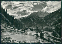 Aosta Gressoney Saint Jean Nevicata Foto FG Cartolina KB1504 - Aosta