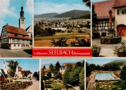 73931445 Seelbach_Schutter_Lahr_BW Kirche Panorama Brunnen Fahnenplatz Park Schw - Autres & Non Classés