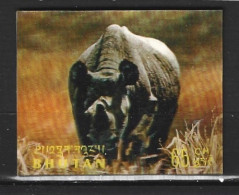 BHOUTAN. N°278 De 1970. Rhinocéros. - Rhinocéros