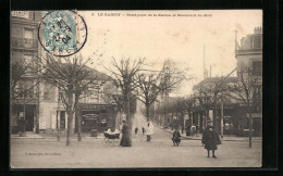 CPA Le Raincy, Rond-Point De La Station Et Boulevard Du Midi  - Le Raincy