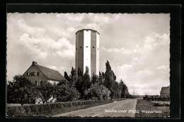 AK Schifferstadt, Strassenpartie Am Wasserturm  - Schifferstadt